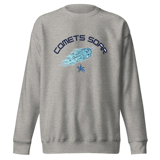Performance | Crewneck | Norton Elementary School | Comets Soar Logo
