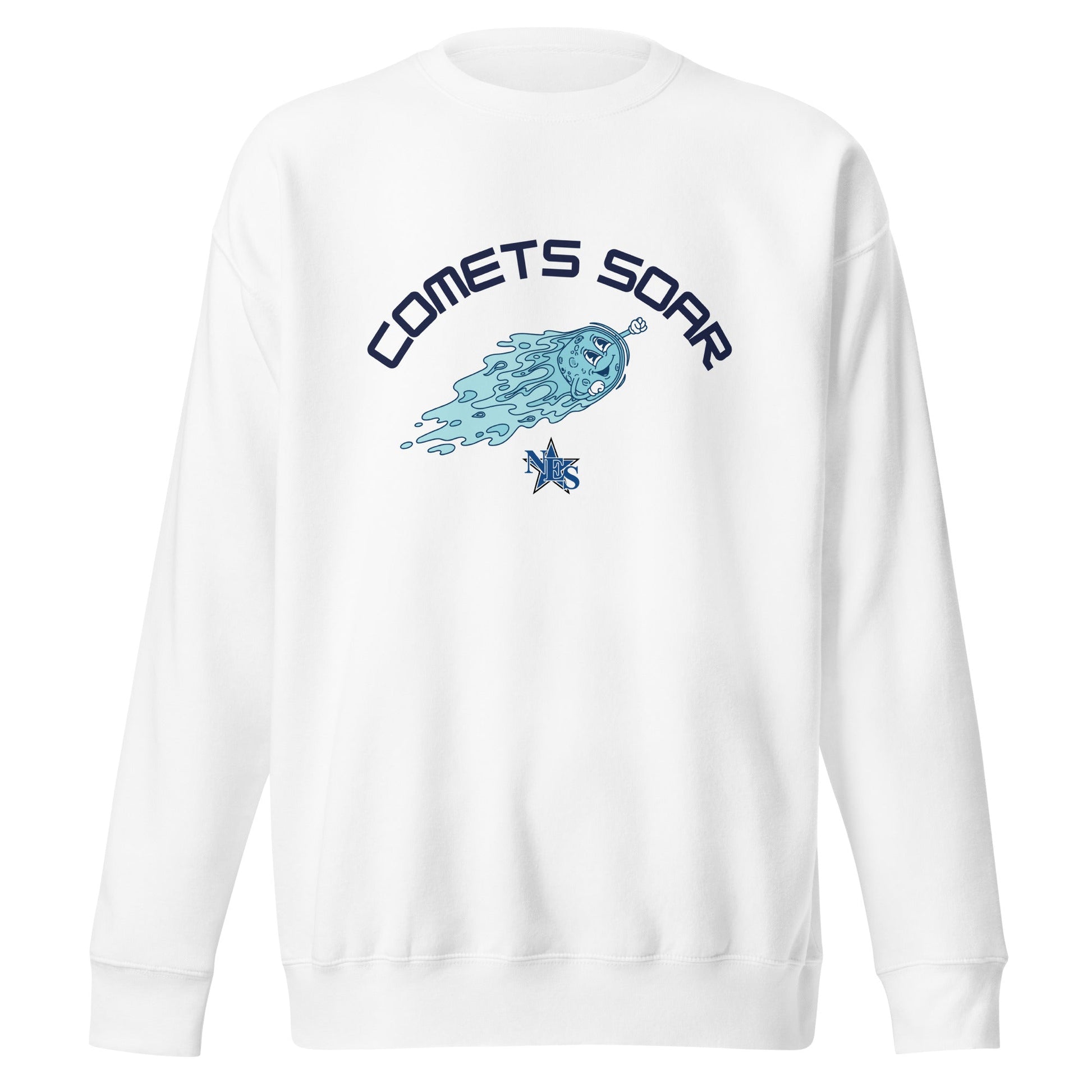 Performance | Crewneck | Norton Elementary School | Comets Soar Logo