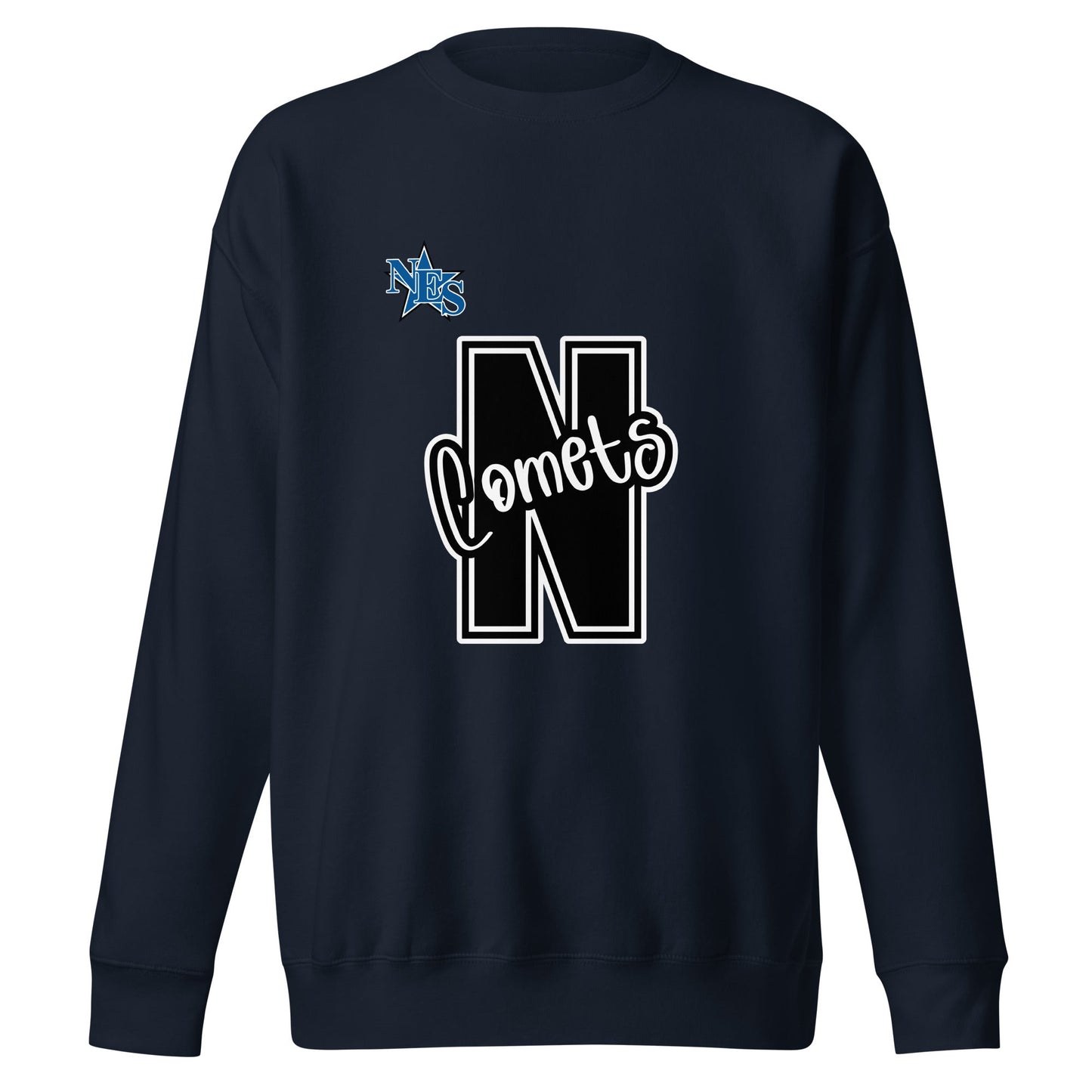 Performance | Crewneck | Norton Elementary School | N Comets Logo