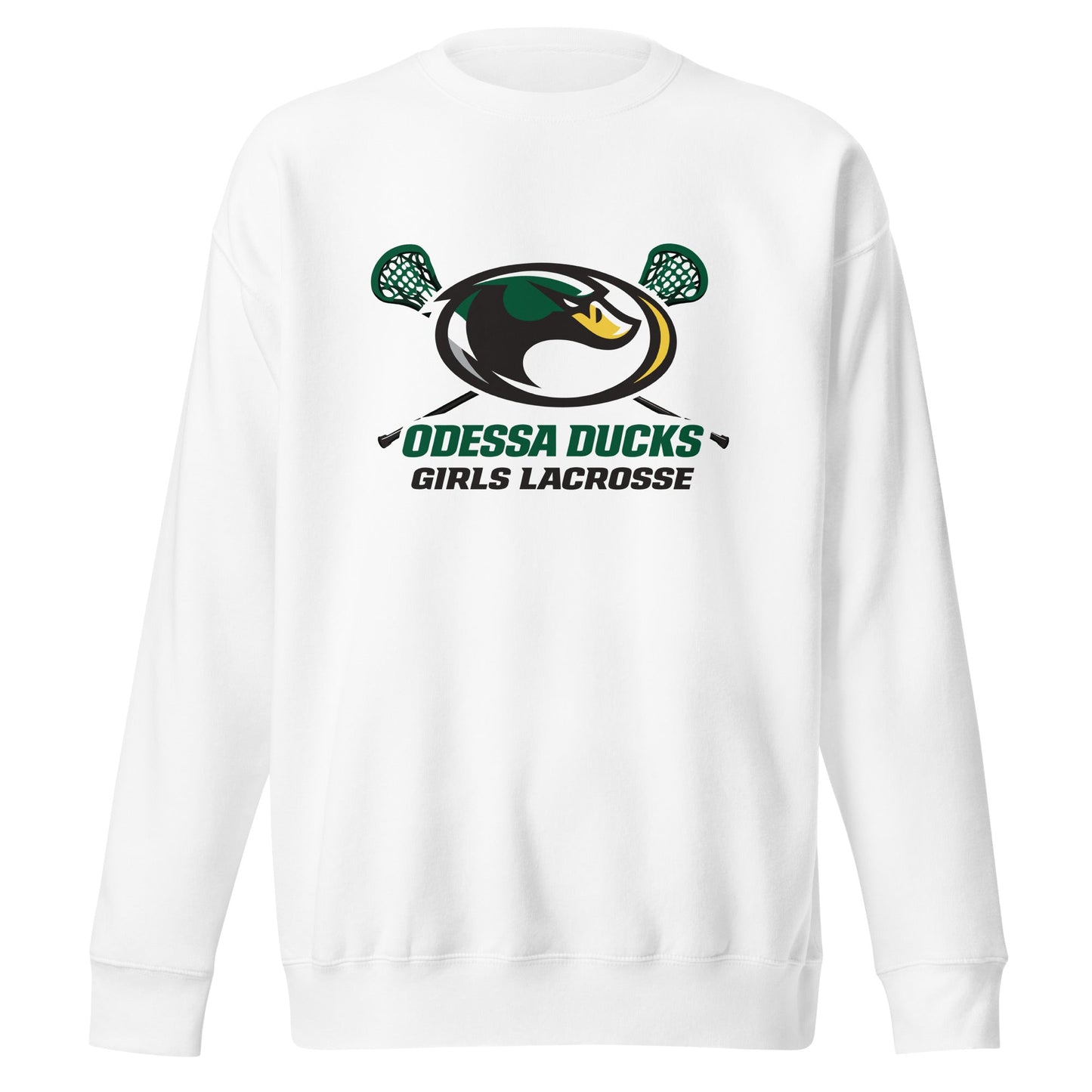 Performance | Crewneck | Odessa Girls Lacrosse | Duck Sticks Logo