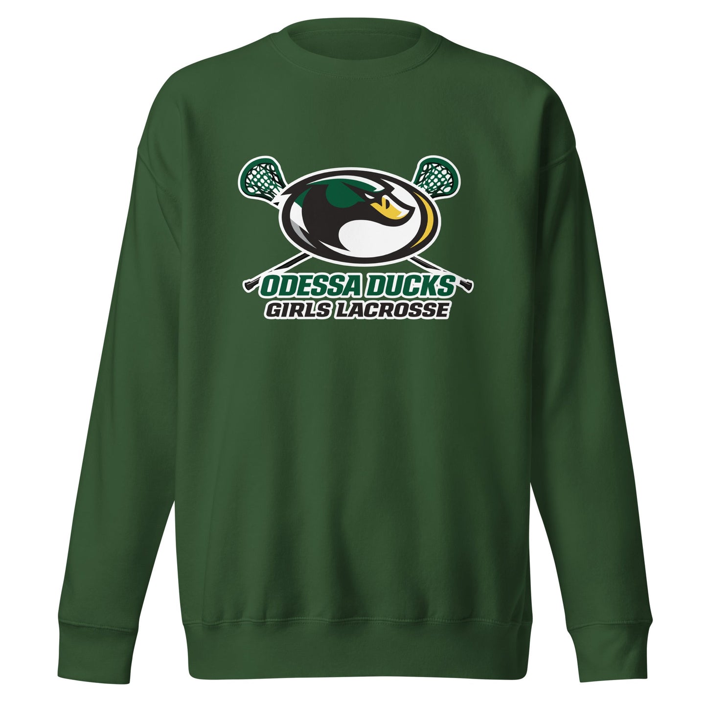 Performance | Crewneck | Odessa Girls Lacrosse | Duck Sticks Logo