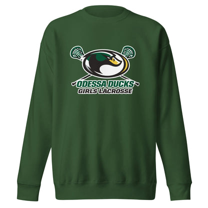 Performance | Crewneck | Odessa Girls Lacrosse | Duck Sticks Logo