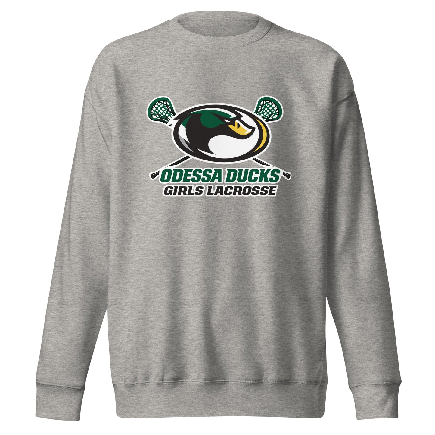 Performance | Crewneck | Odessa Girls Lacrosse | Duck Sticks Logo