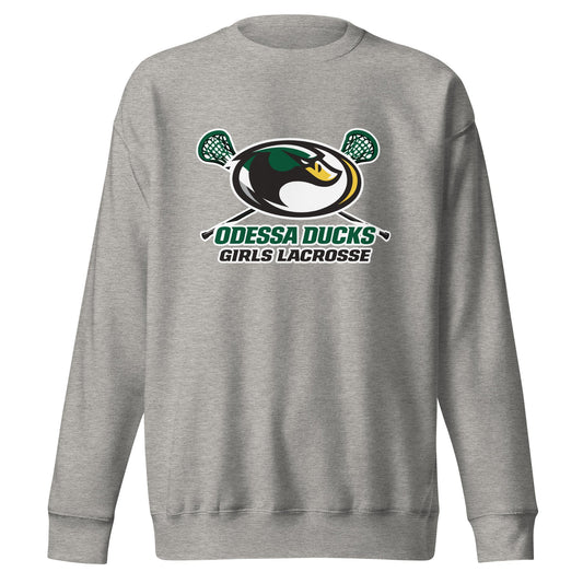 Performance | Crewneck | Odessa Girls Lacrosse | Duck Sticks Logo
