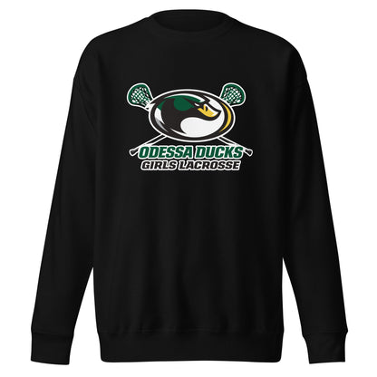 Performance | Crewneck | Odessa Girls Lacrosse | Duck Sticks Logo