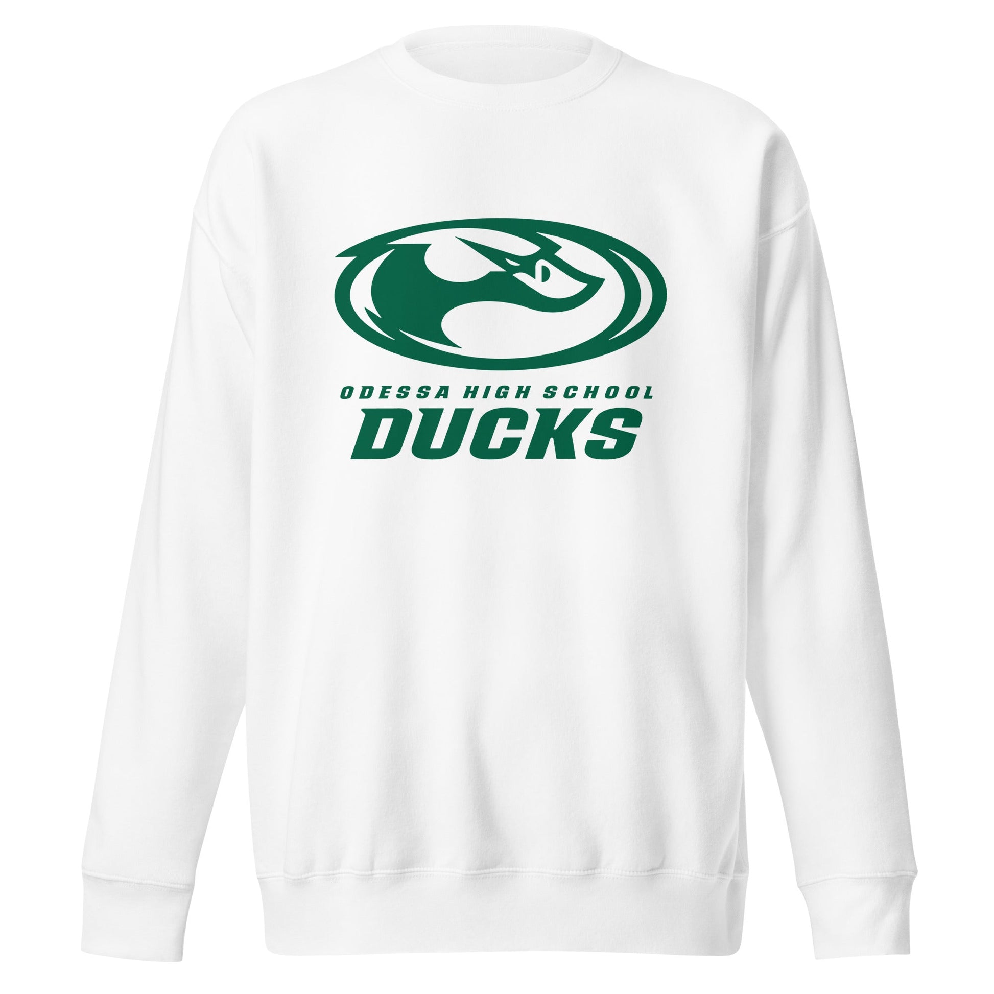 Performance | Crewneck | Odessa Girls Lacrosse | Ducks Green Logo