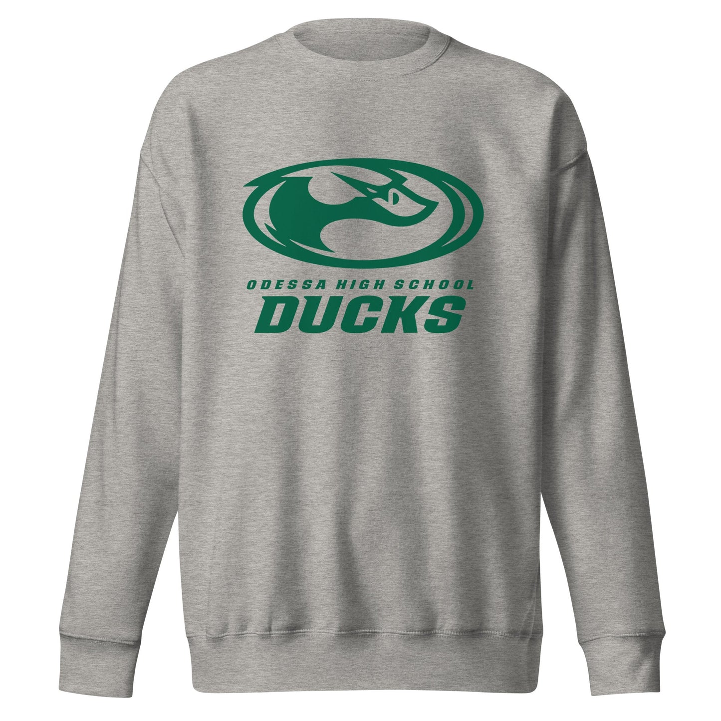 Performance | Crewneck | Odessa Girls Lacrosse | Ducks Green Logo