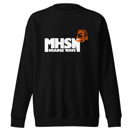 Performance | Crewneck | Orange Wave Marching Band | Crest Logo