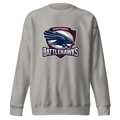 Performance | Crewneck | Oxford Battlehawks 13U | Badge Logo
