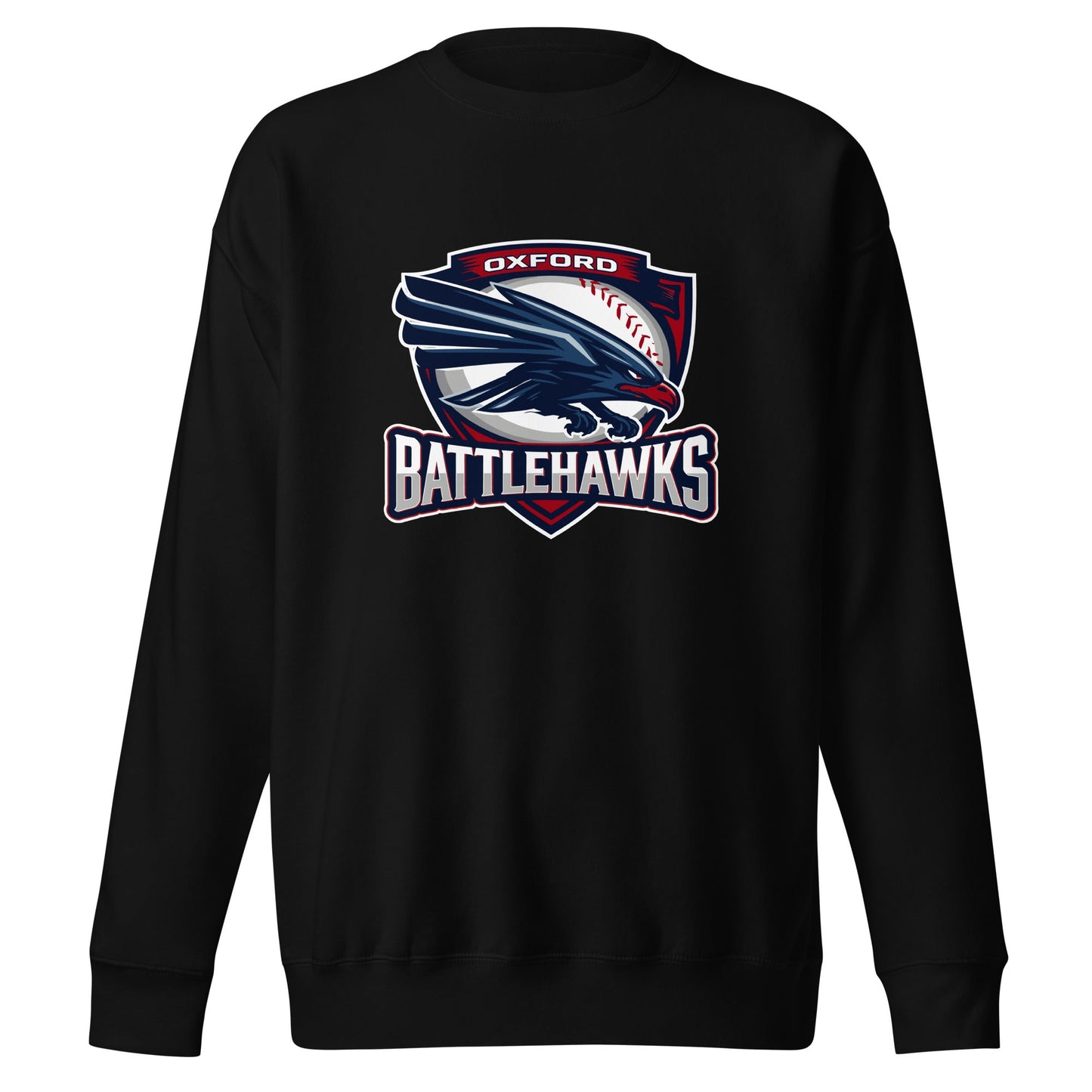 Performance | Crewneck | Oxford Battlehawks 13U | Badge Logo