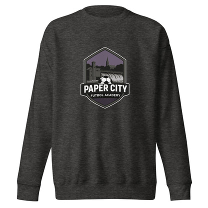 Performance | Crewneck | Paper City Futbol Academy | Vanguard Shield Logo