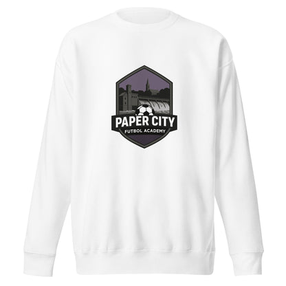 Performance | Crewneck | Paper City Futbol Academy | Vanguard Shield Logo