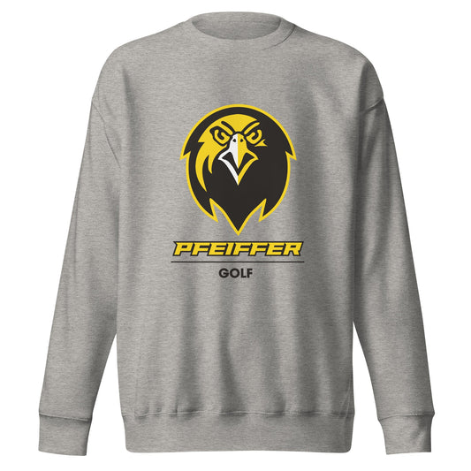 Performance | Crewneck | Pfeiffer University Golf | Falcon Logo