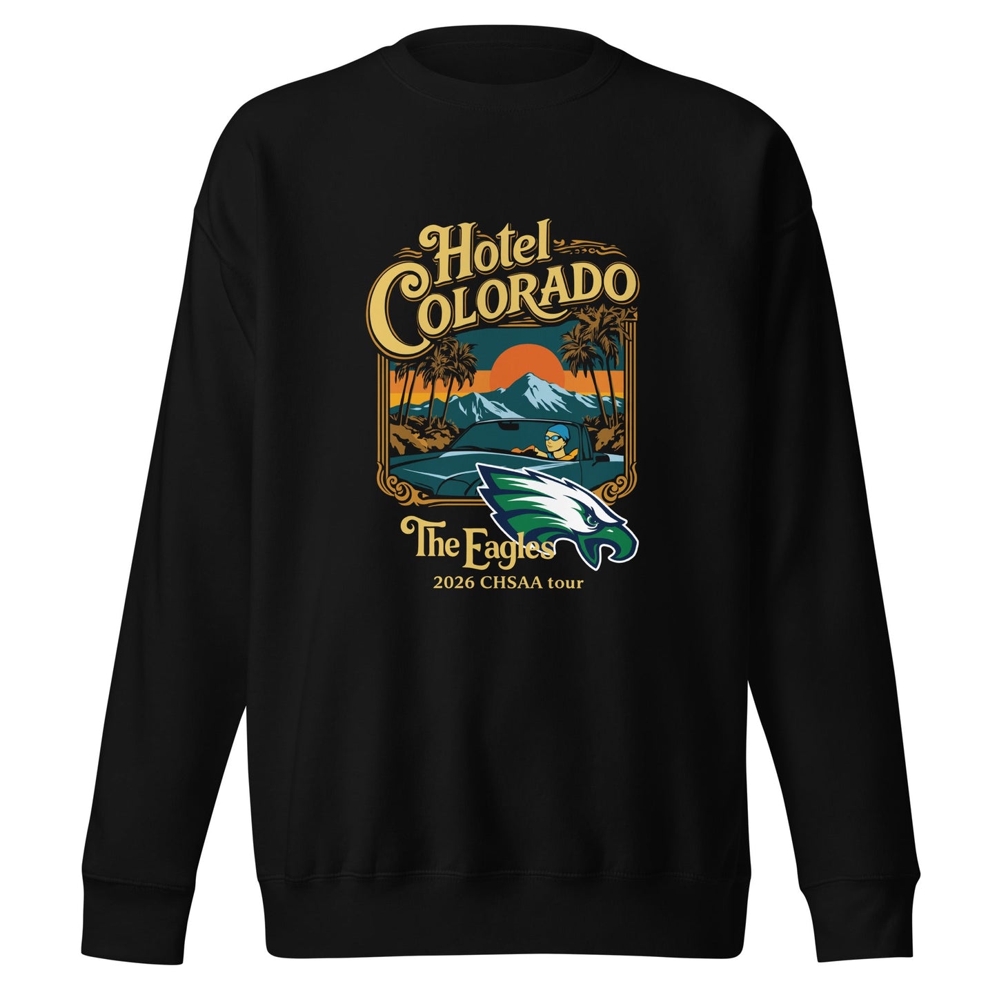 Performance | Crewneck | PINE CREEK SWIM & DIVE | Hotel Colorado Logo