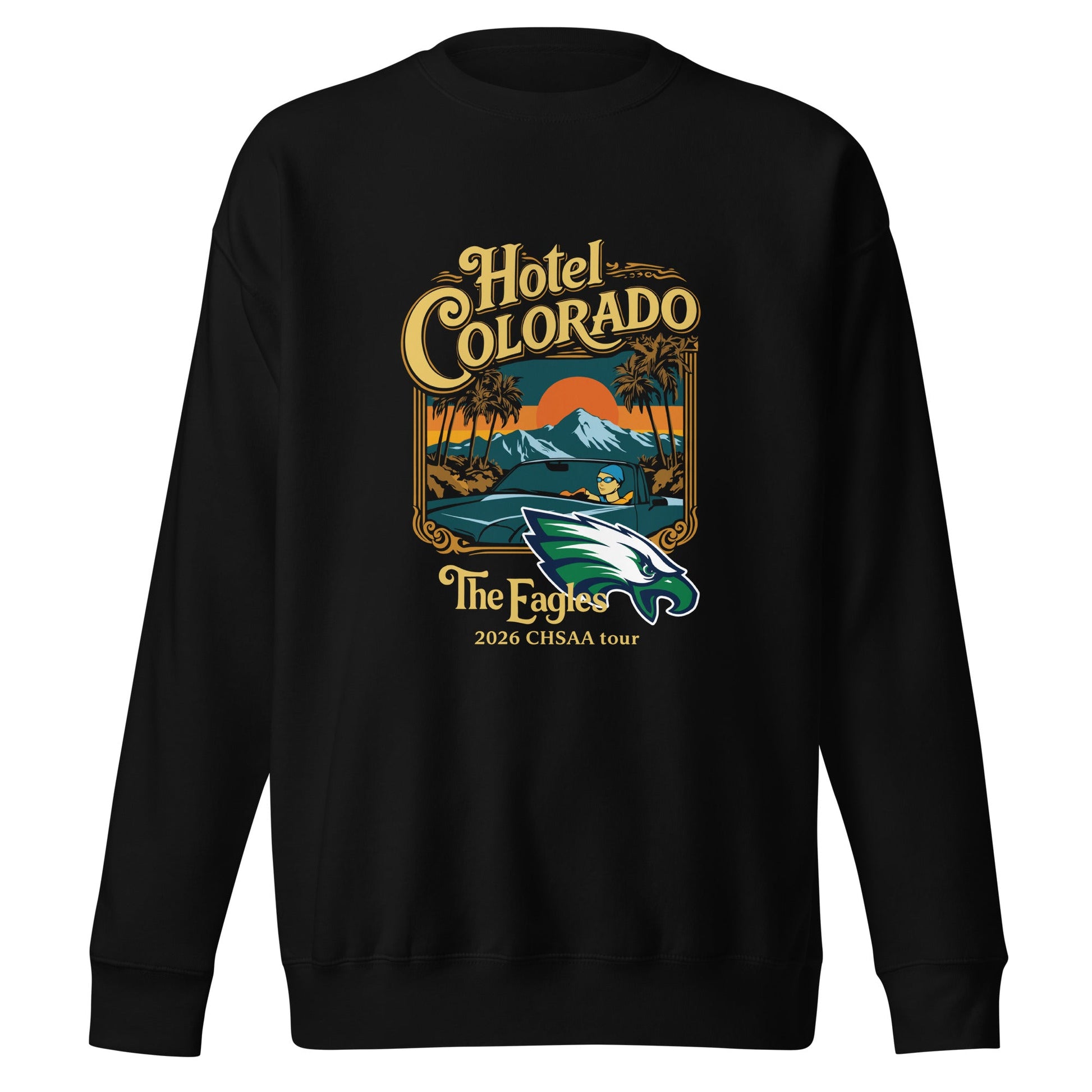 Performance | Crewneck | PINE CREEK SWIM & DIVE | Hotel Colorado Logo