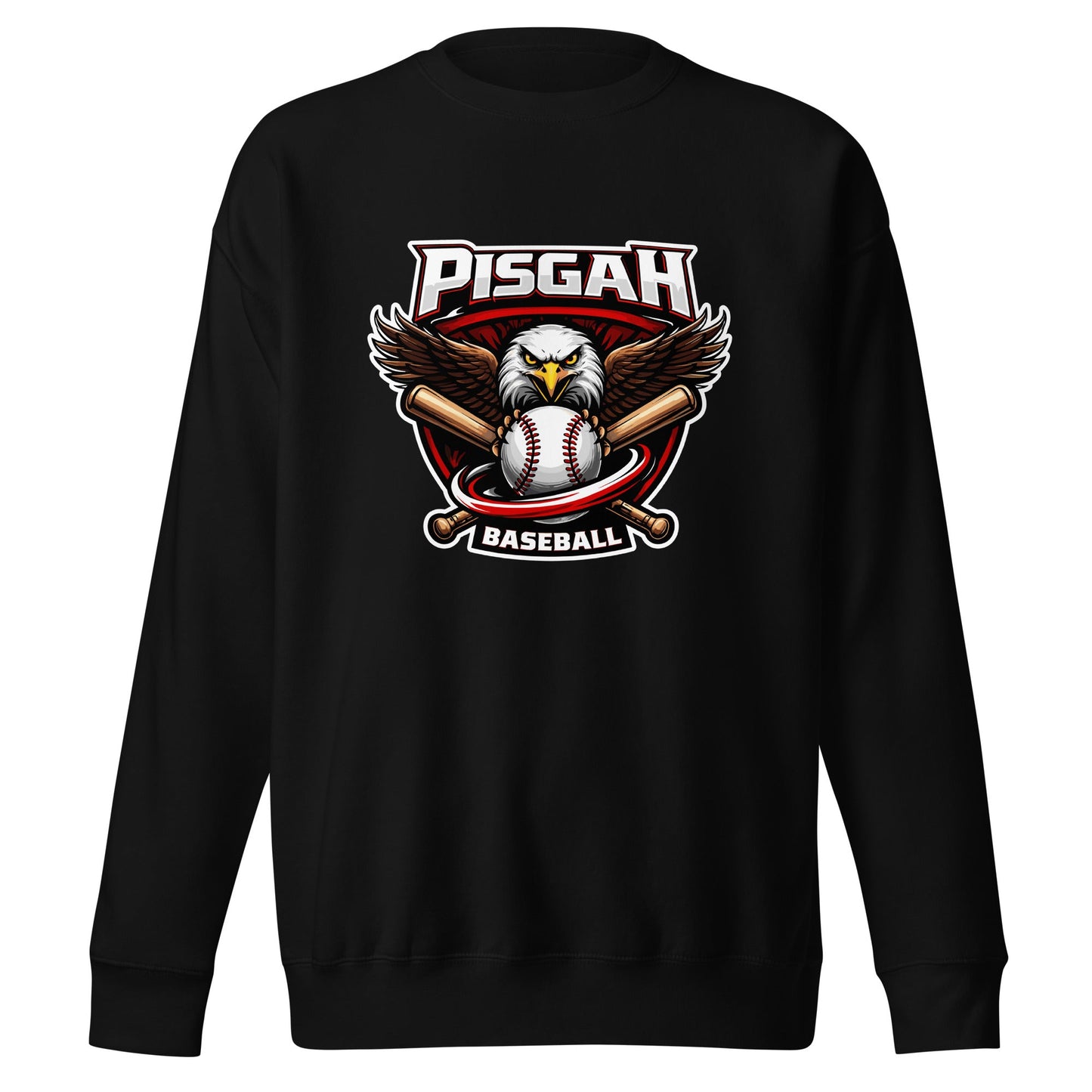 Performance | Crewneck | Pisgah Rec League | Eagle Baseball Logo