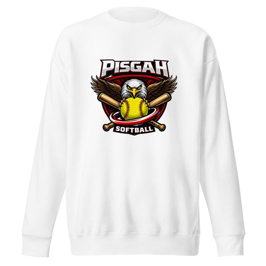 Performance | Crewneck | Pisgah Rec League | Eagle Softball Logo