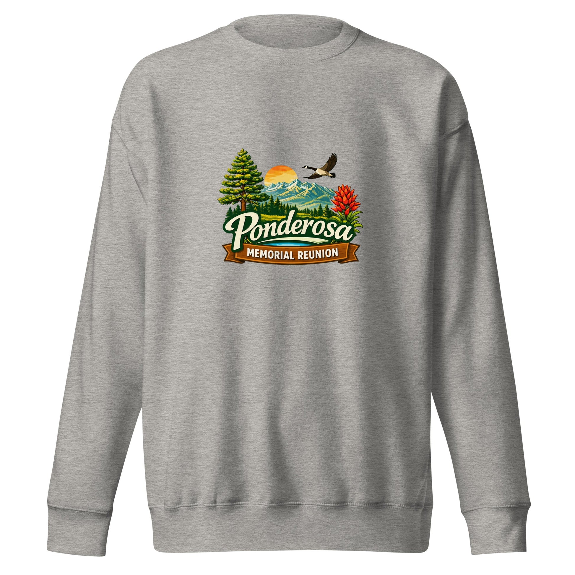 Performance | Crewneck | Ponderosa Reunion | Painted Mountain Crest Logo