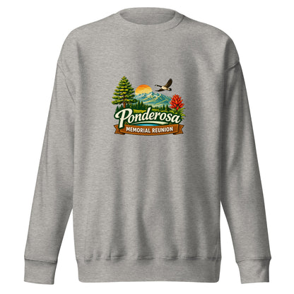 Performance | Crewneck | Ponderosa Reunion | Painted Mountain Crest Logo