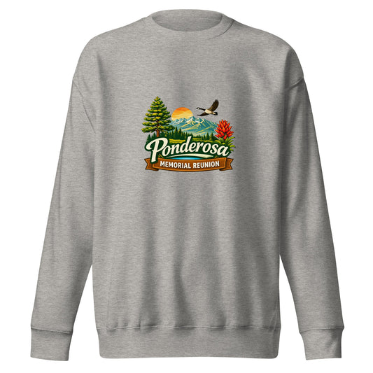Performance | Crewneck | Ponderosa Reunion | Painted Mountain Crest Logo