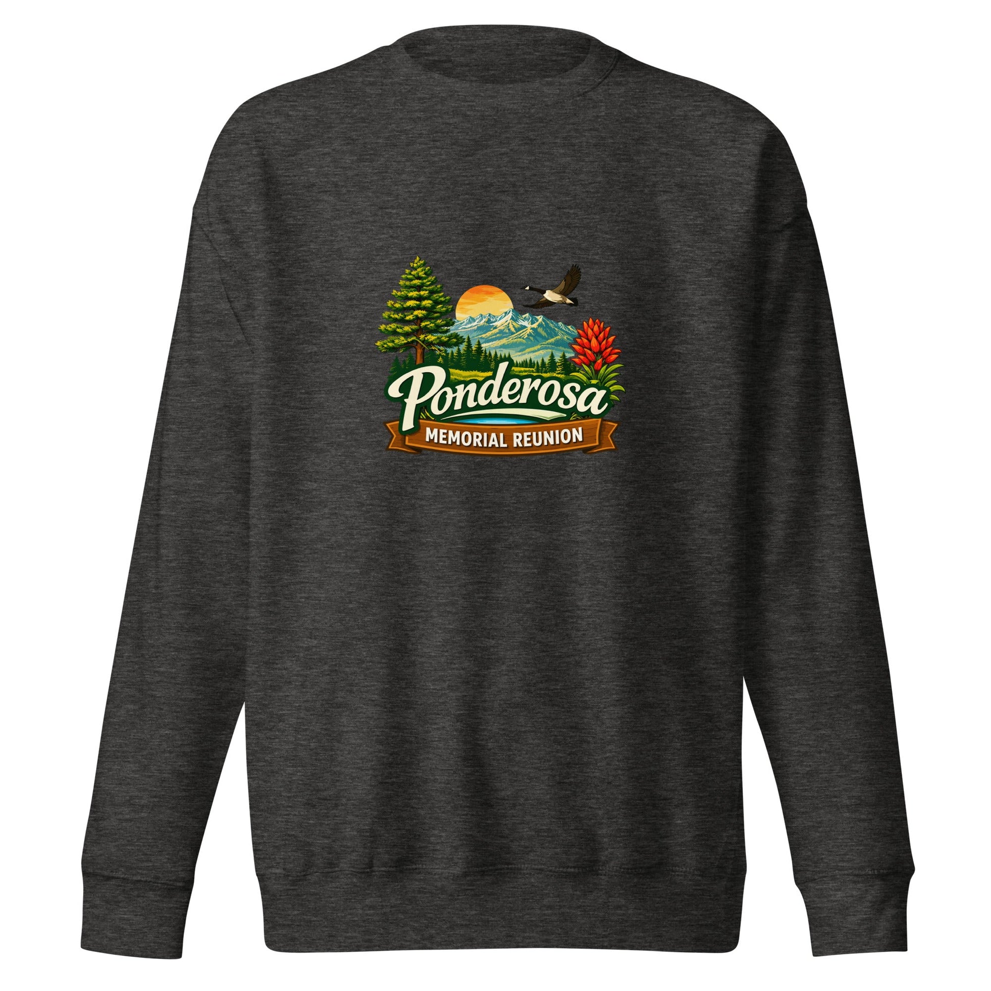 Performance | Crewneck | Ponderosa Reunion | Painted Mountain Crest Logo
