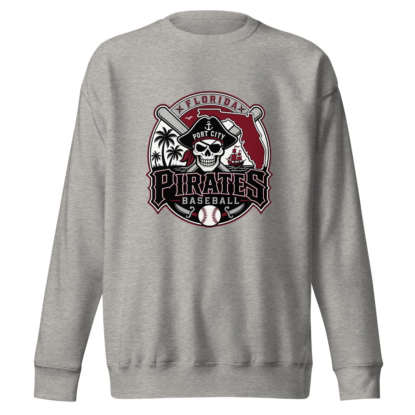 Performance | Crewneck | Port City Pirates | Emblem Logo