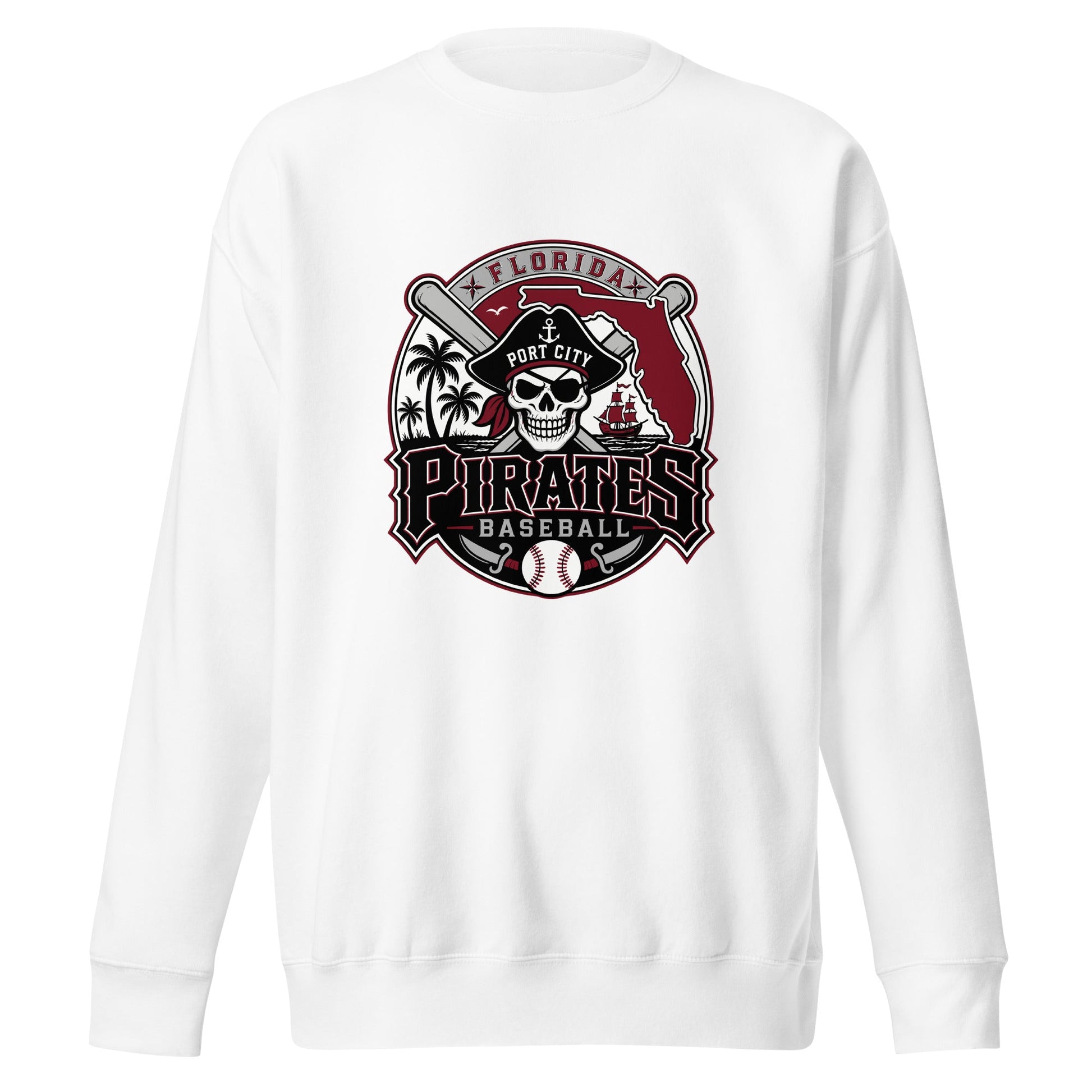 Performance | Crewneck | Port City Pirates | Emblem Logo