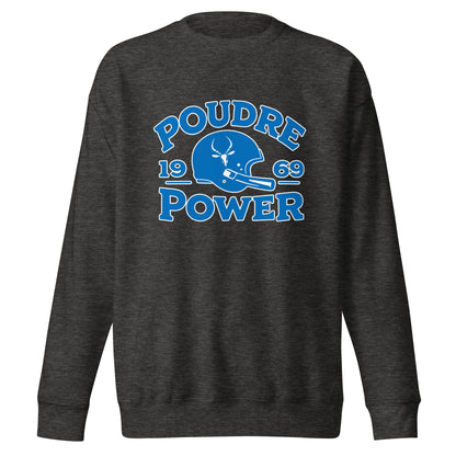 Performance | Crewneck | Poudre Football | Crest Logo