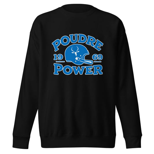 Performance | Crewneck | Poudre Football | Crest Logo