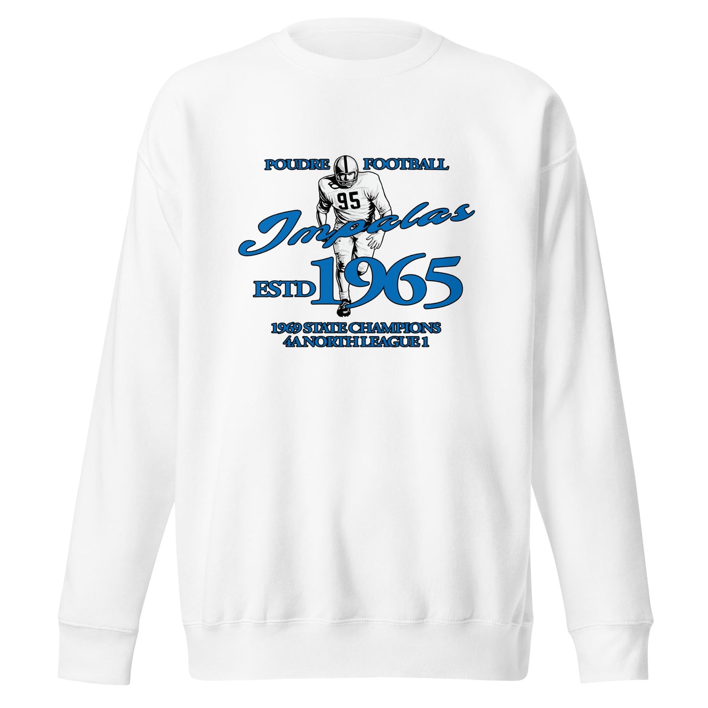 Performance | Crewneck | Poudre Football | Dynasty Athletics Logo