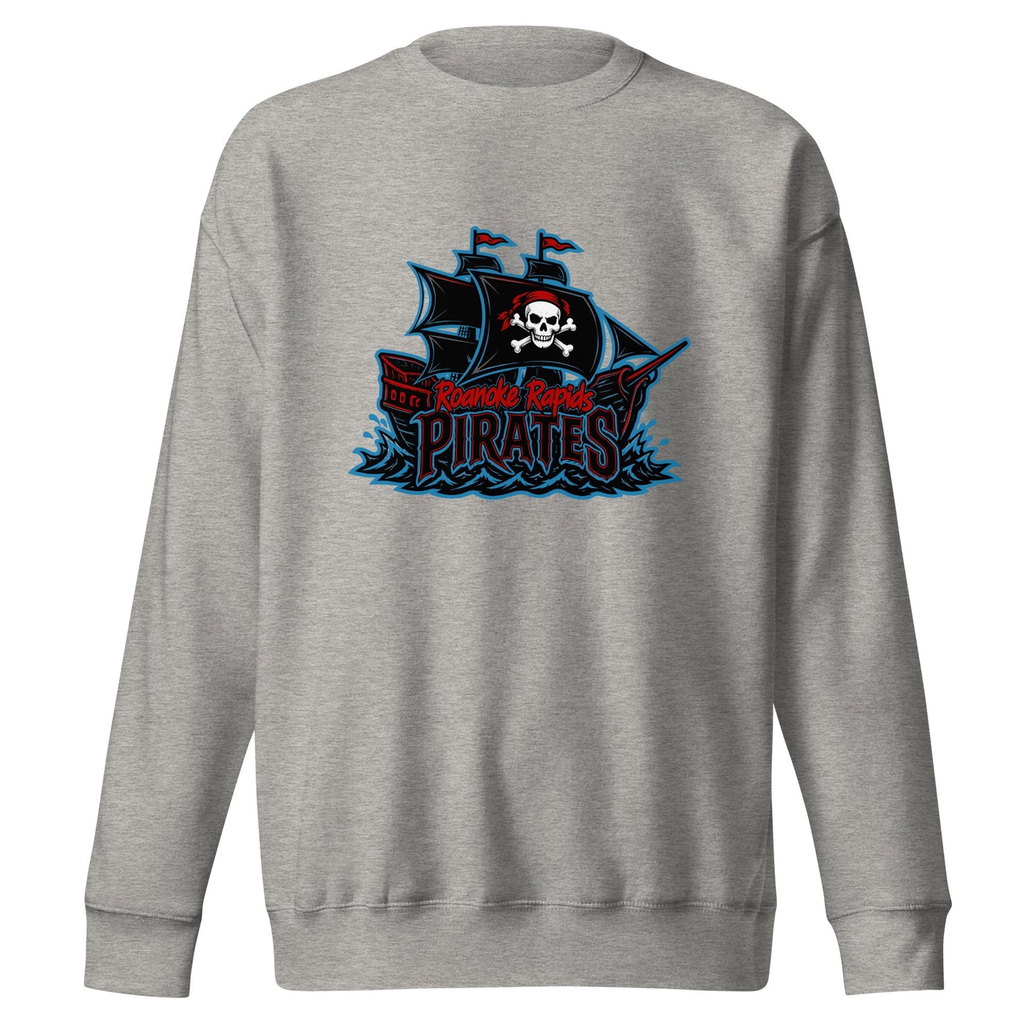 Performance | Crewneck | Roanoke Rapids Pirates | Black Sail Battlers Logo