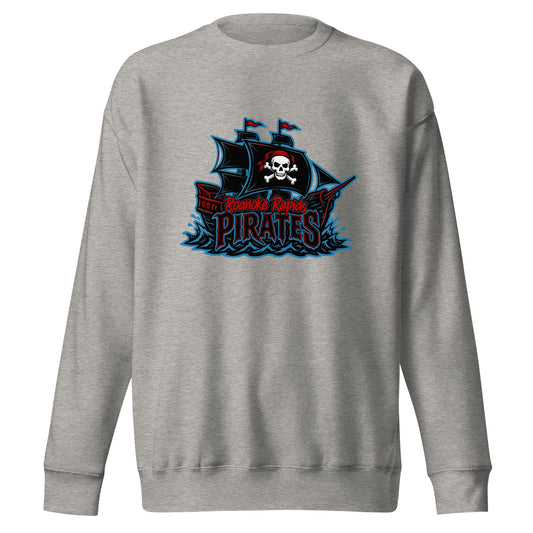 Performance | Crewneck | Roanoke Rapids Pirates | Black Sail Battlers Logo