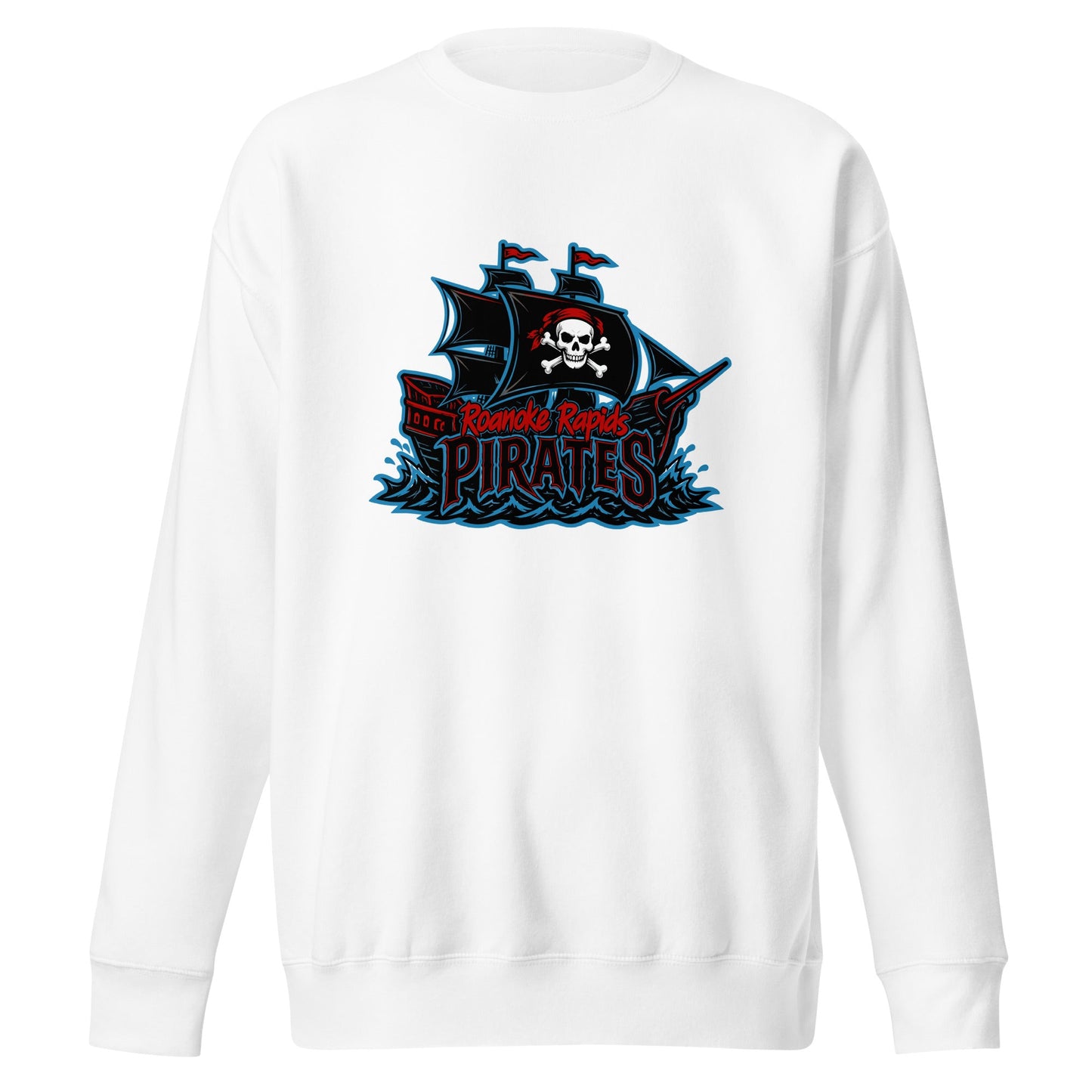 Performance | Crewneck | Roanoke Rapids Pirates | Black Sail Battlers Logo