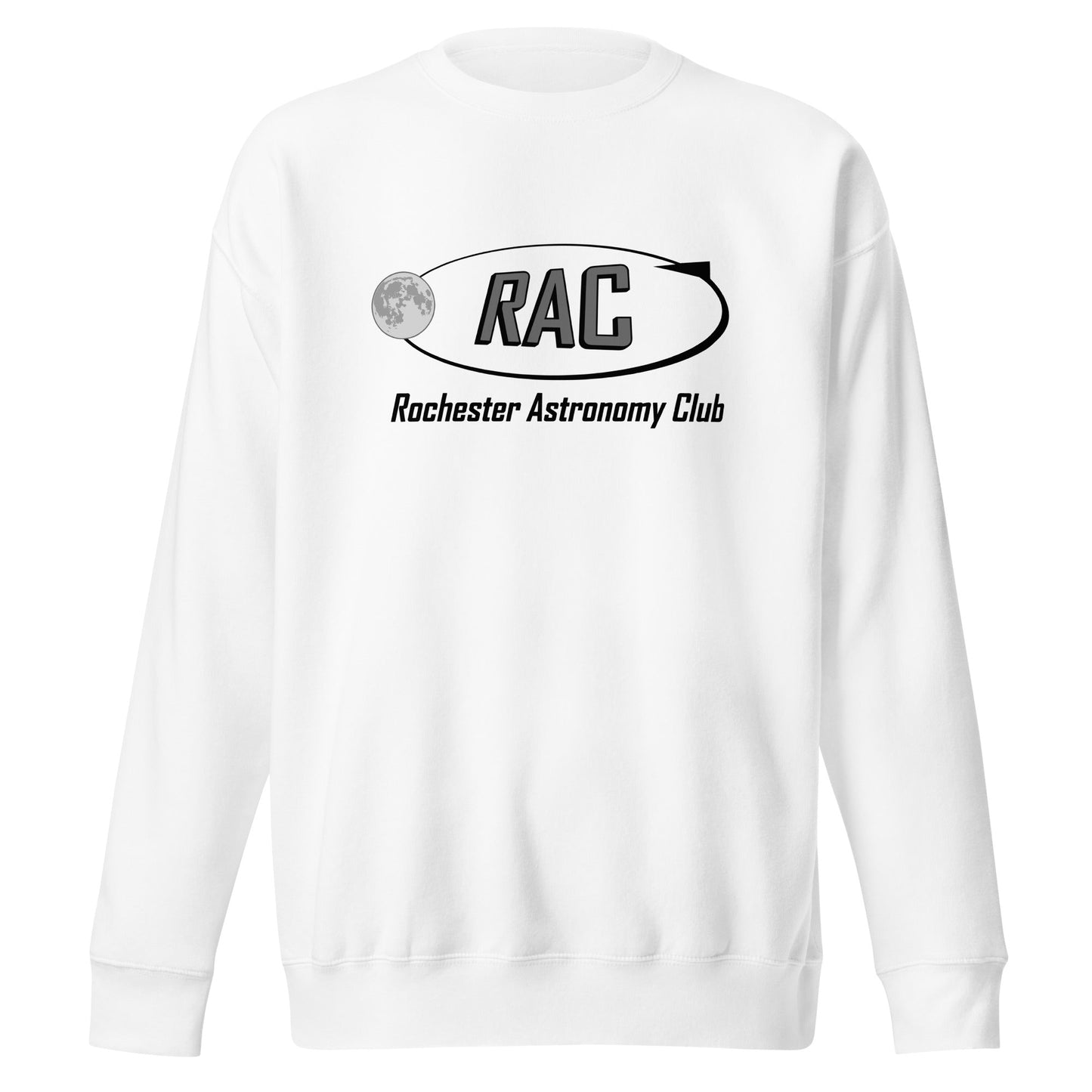 Performance | Crewneck | Rochester Astronomy Club | Orbit Logo