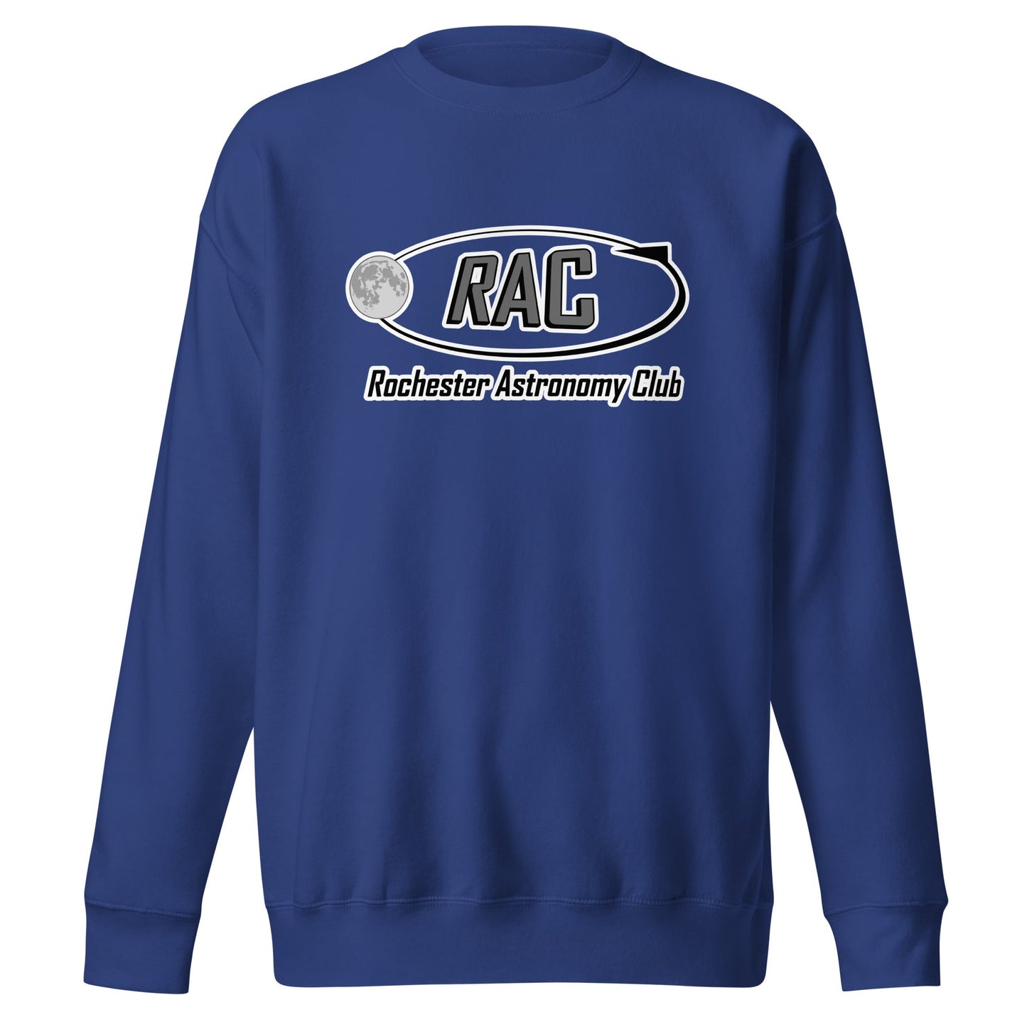 Performance | Crewneck | Rochester Astronomy Club | Orbit Logo