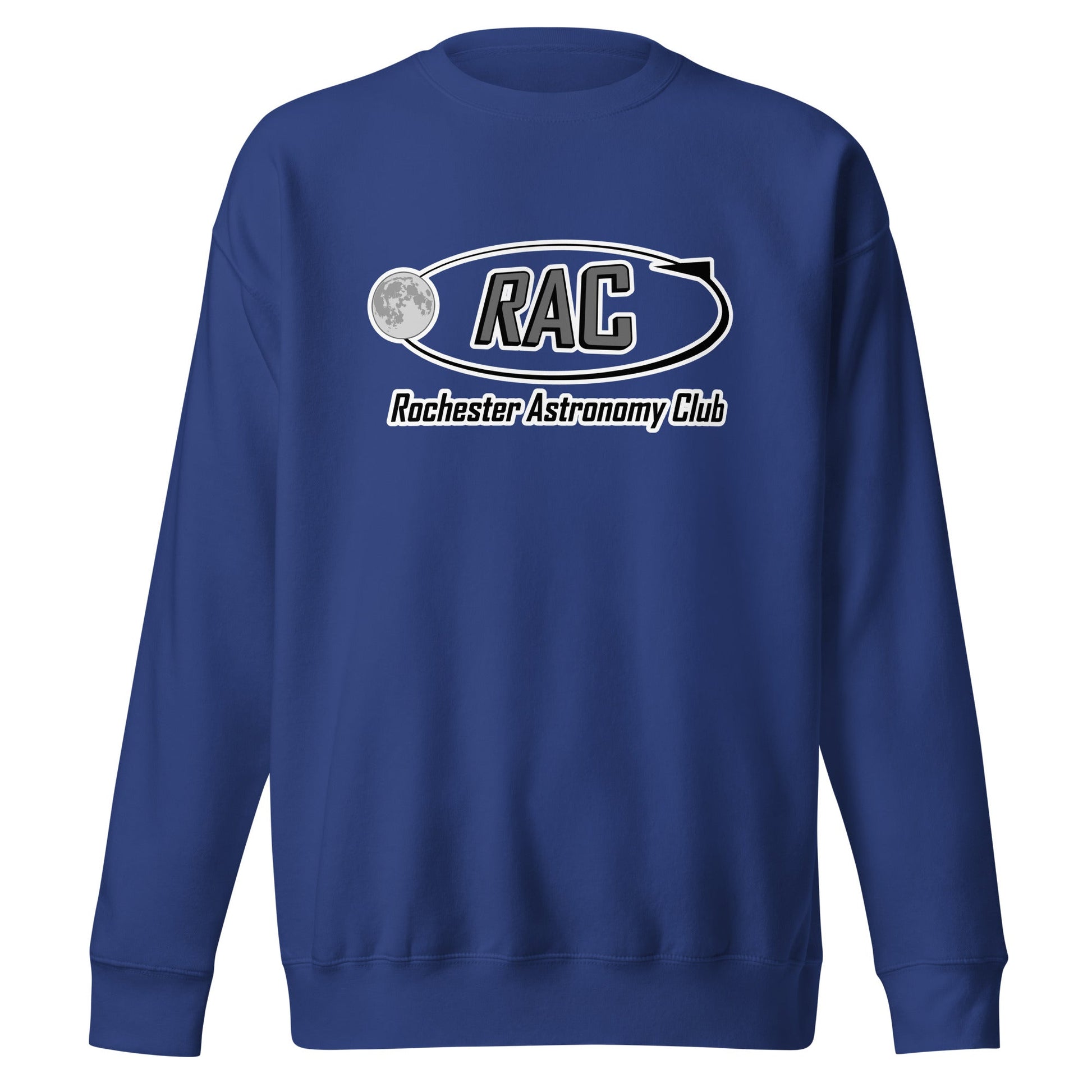 Performance | Crewneck | Rochester Astronomy Club | Orbit Logo