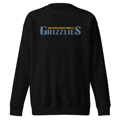 Performance | Crewneck | Rutherford County Grizzlies Football | Alt Script Logo