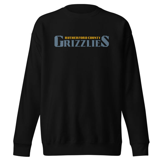 Performance | Crewneck | Rutherford County Grizzlies Football | Alt Script Logo