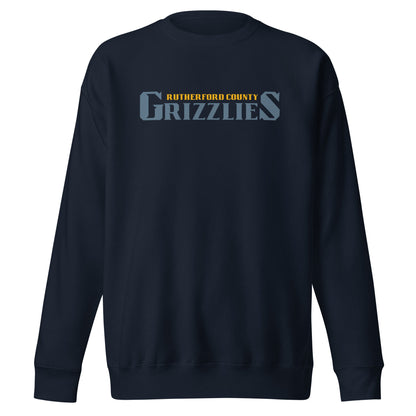Performance | Crewneck | Rutherford County Grizzlies Football | Alt Script Logo
