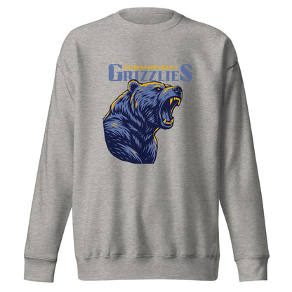 Performance | Crewneck | Rutherford County Grizzlies Football | Big Grizzlies Logo