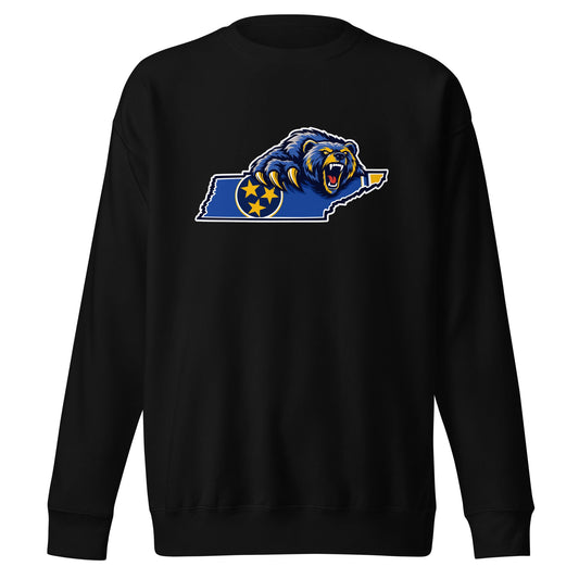 Performance | Crewneck | Rutherford County Grizzlies Football | Tennessee Logo