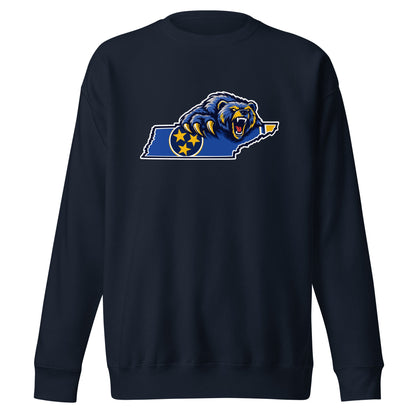 Performance | Crewneck | Rutherford County Grizzlies Football | Tennessee Logo