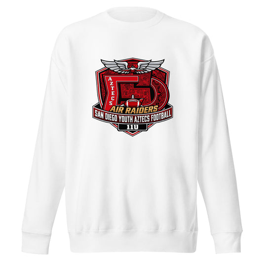 Performance | Crewneck | San Diego Youth Aztecs Football 11u Air Raiders | Shield Logo