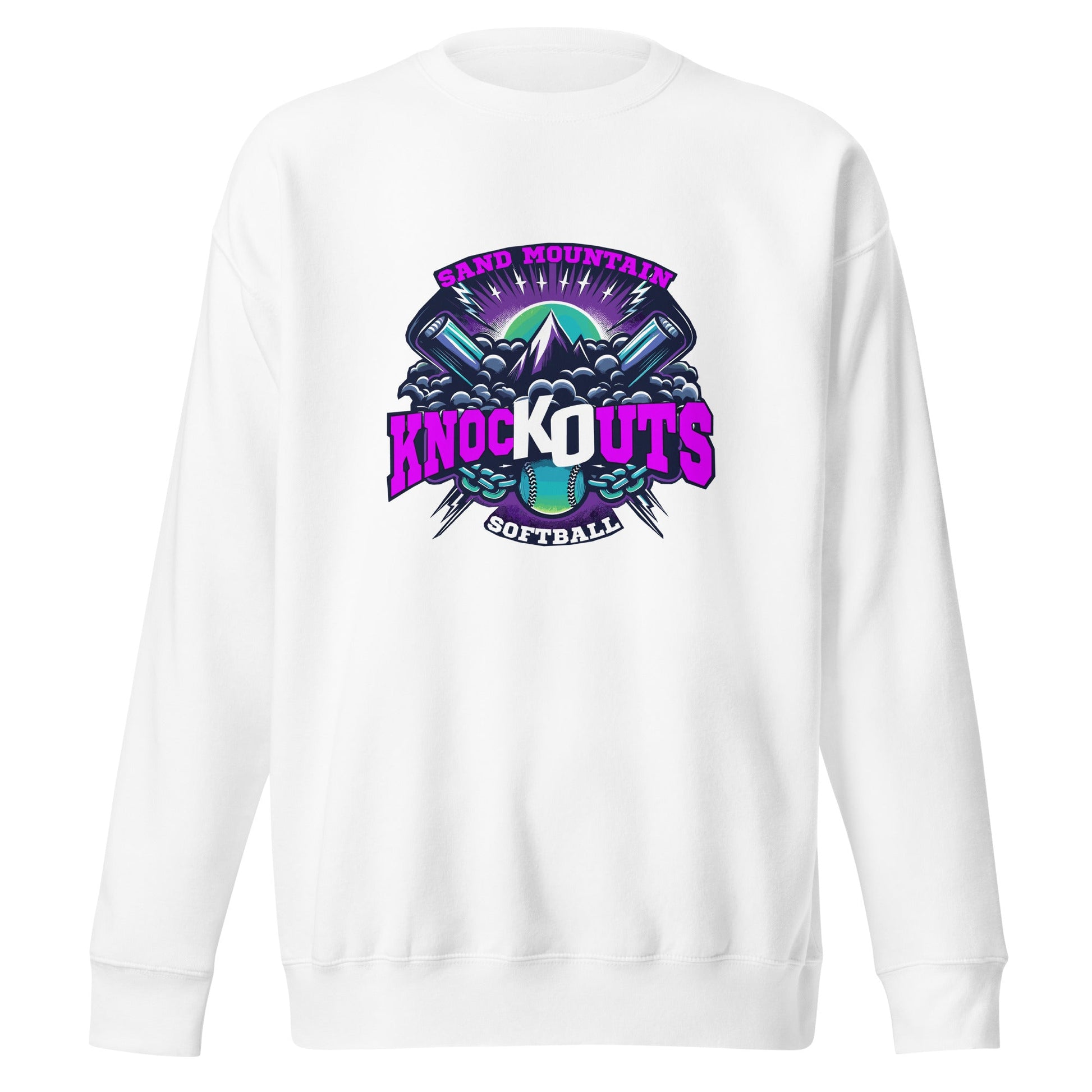 Performance | Crewneck | Sand Mountain Knockouts | Ball & Bat Logo