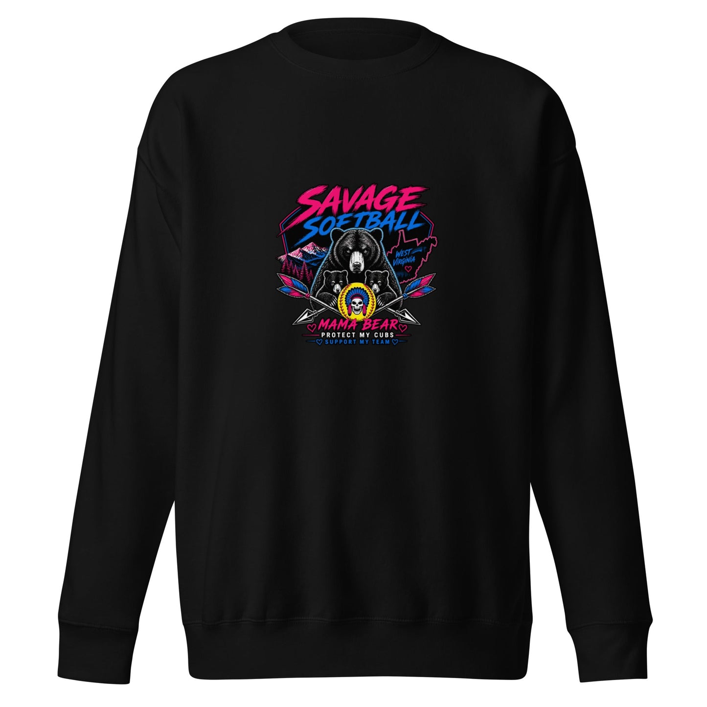 Performance | Crewneck | Savage Softball | Mascot Logo