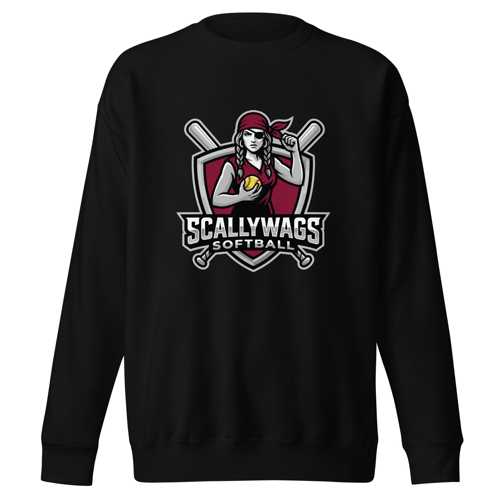 Performance | Crewneck | Scallywags Softball | Crest Logo