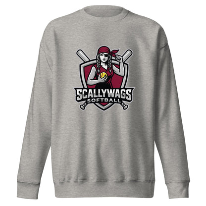 Performance | Crewneck | Scallywags Softball | Crest Logo