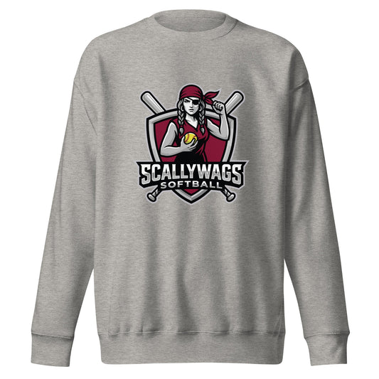 Performance | Crewneck | Scallywags Softball | Crest Logo