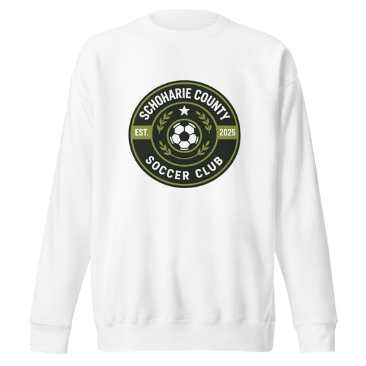 Performance | Crewneck | Schoharie County Soccer Club | Badge Logo