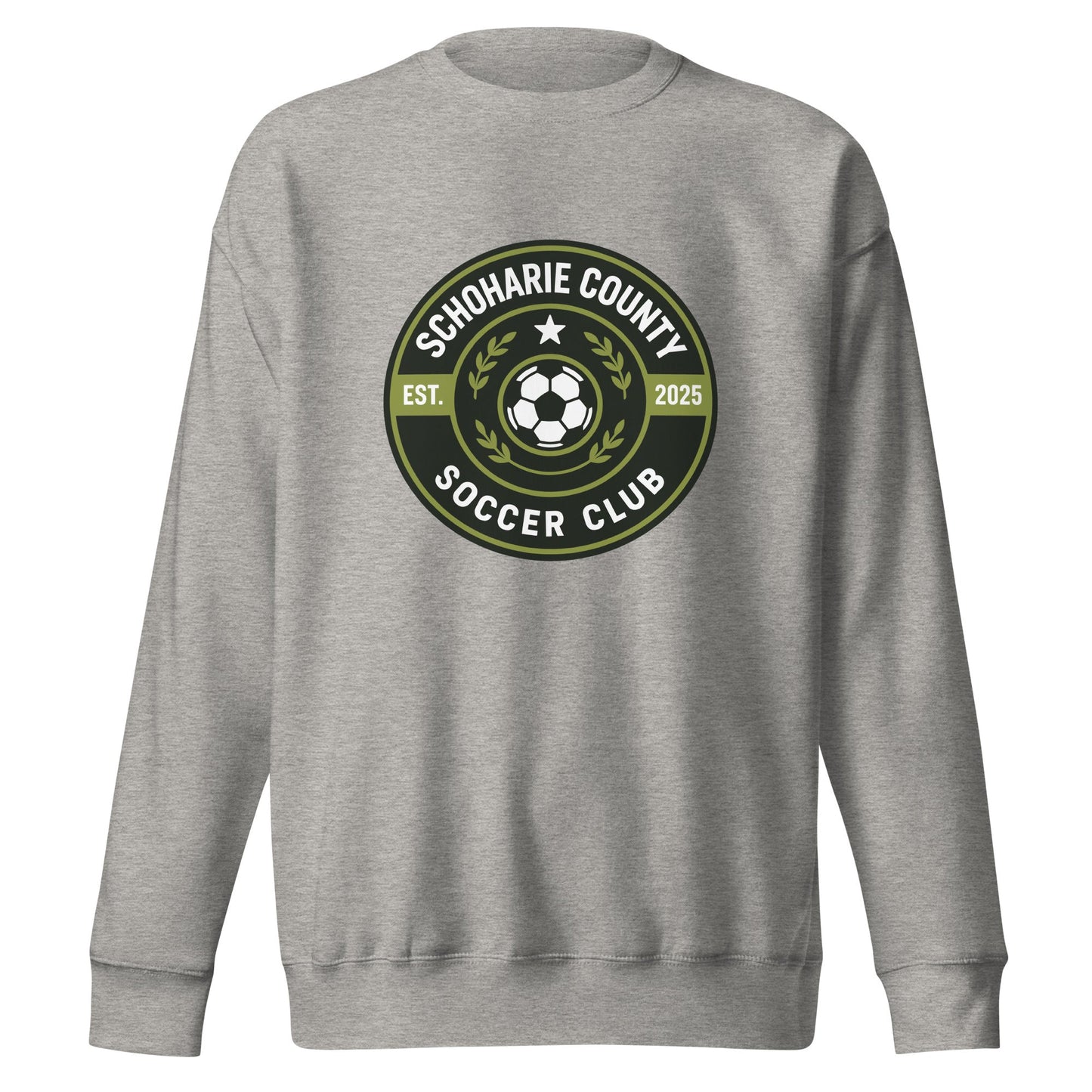 Performance | Crewneck | Schoharie County Soccer Club | Badge Logo